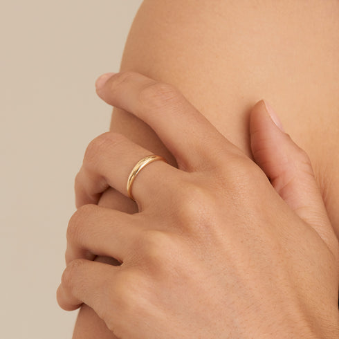 14kt Gold Magma Dome Ring